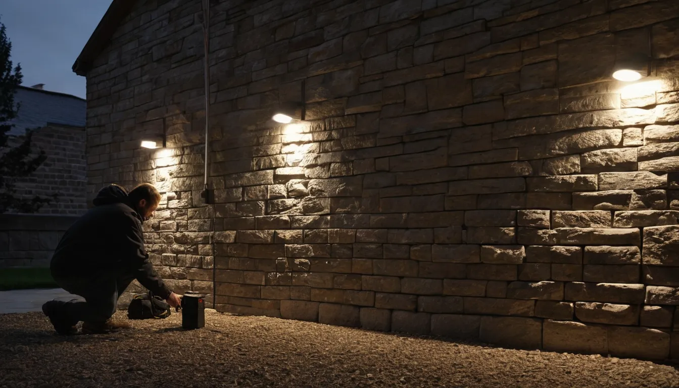 A provider checking a basement wall for pest entry points in the Beacon area